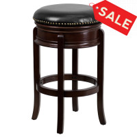 Flash Furniture TA-68829-CA-GG Wood Bar Height Stool in Black Cappuccino